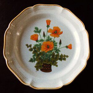 Mikasa, "Garden Club" Petunias #EC401, 2 - 11” Dinner Plates